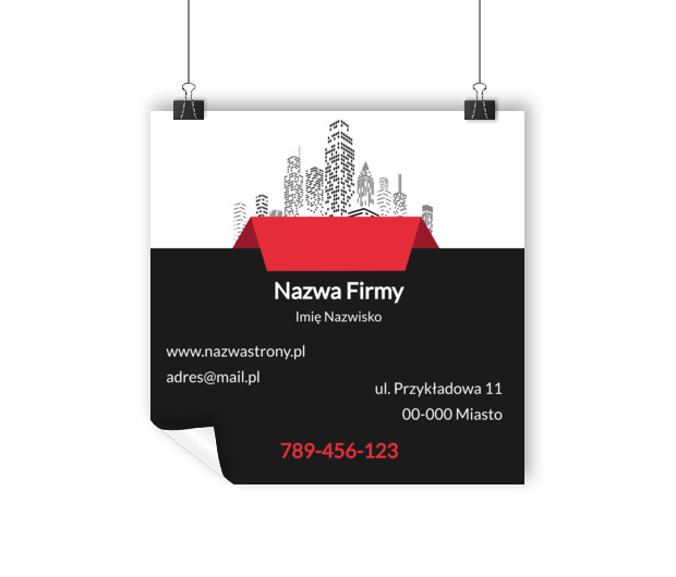 Wielkie miasto pełne nowych adresów, Nieruchomość, Biuro nieruchomości - Plakaty Wielkoformatowe Netprint szablony online