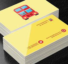 Londyński autobus, Transport, Busy - Wizytówki Netprint