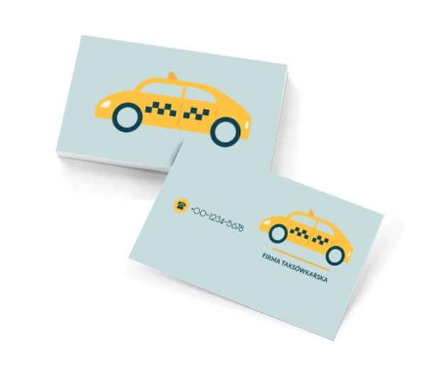 Klasyczna taksówka, Transport, Taxi - Wizytówki Netprint szablony online