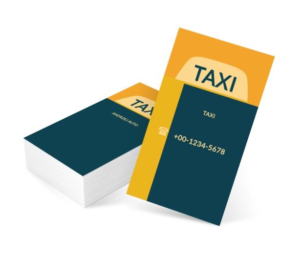 Niebieski znak taxi, Transport, Taxi - Wizytówki Netprint szablony online