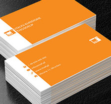 Pomarańczowe pudełko, Transport, Usługi kurierskie - Wizytówki Netprint